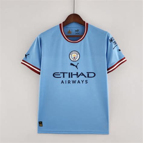 Man City Home Shirt 22/23 - Bargain Football Shirts