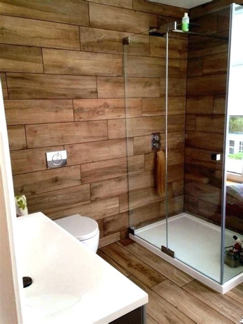 wood grain tile bathroom ceramic ing | Bathroom interior design, Wood tile shower, Bathroom interior