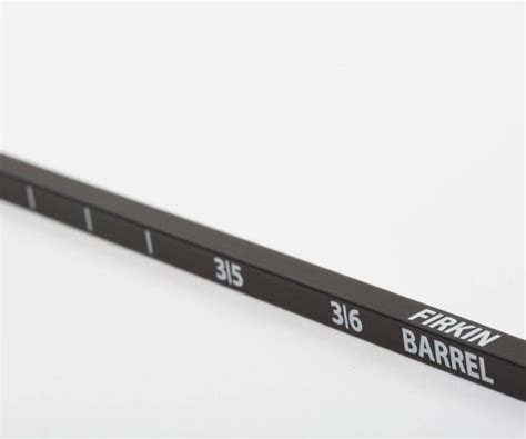 Dipstick for measuring upright barrels.