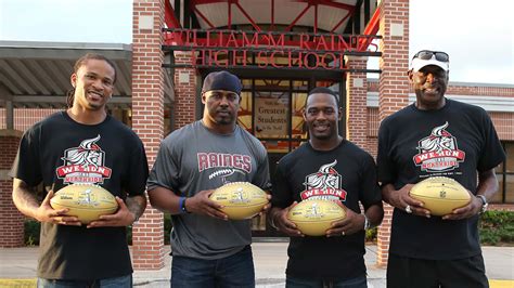 Four former NFL players return to William M. Raines High School