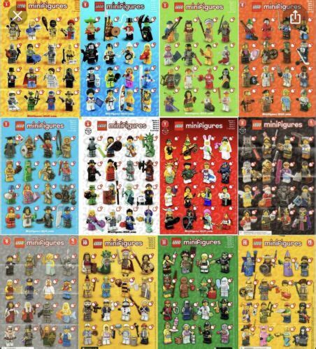 LEGO Minifigures CHECKLIST - Choose Your Series list | eBay