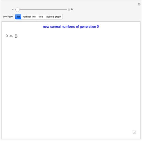 Generating the Surreal Numbers - Wolfram Demonstrations Project