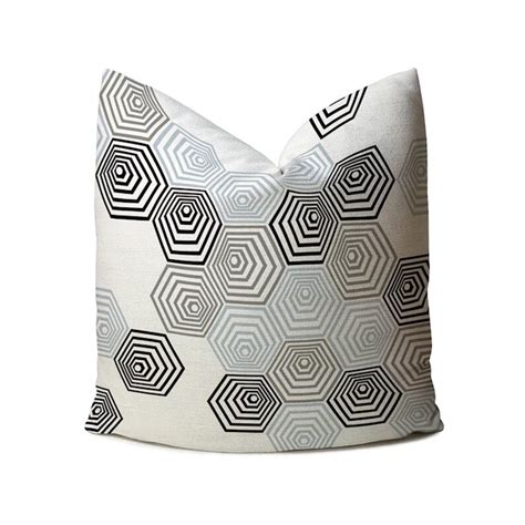 Modern Geometric Pillows Geometric Pattern blue Gray - Etsy