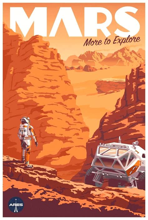 human Mars: Illustrated movie posters for The Martian