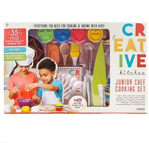 CrEATive Kitchen Junior Chef Set by Horizon Group USA Cooking Tools for Kids| Kid's Cooking ...