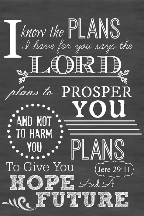 Jeremiah 29:11 Free Chalkboard Printable | F Dean Hackett - Jeremiah 29 ...