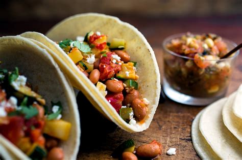 Tacos With Summer Squash, Tomatoes and Beans Recipe - NYT Cooking