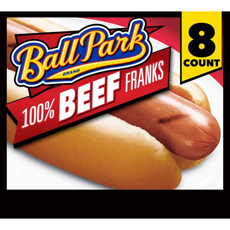 Ball Park Beef Hot Dogs, 15 oz, 8 Count - Walmart.com