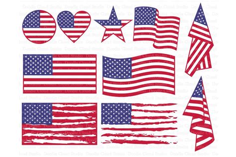 American flag SVG, Distressed USA Flag svg, Patriotic design