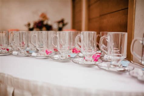 Glass Tea Cups Served On The White Table - Creative Commons Bilder