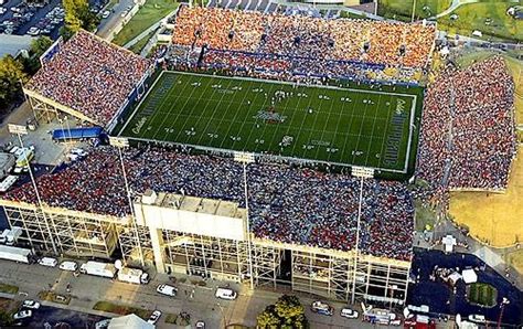 University of Tulsa Golden Hurricane - aerial view of Skelly Field at H ...