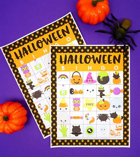 Printable Halloween Bingo Game Cards - Happiness is Homemade