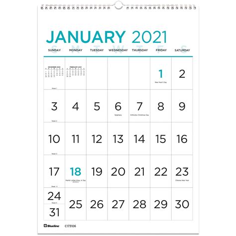 Large Printable Calendars