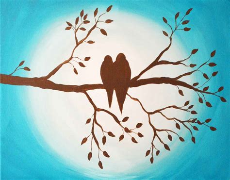 Birds on Branch Silhouette on Storenvy