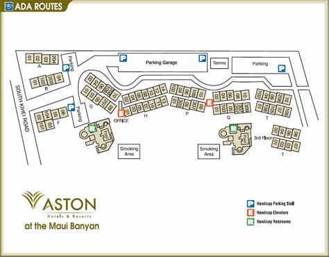 Map Layout Aston at the Maui Banyan