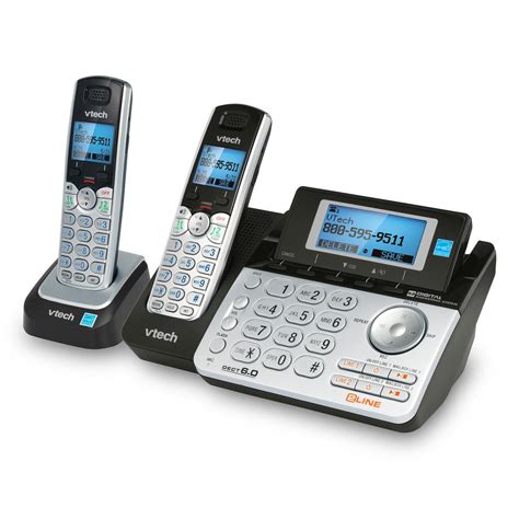 VTech 2-Handset 2-Line Cordless Phone System Digital Answering System and Caller ID-DS6151-2 ...