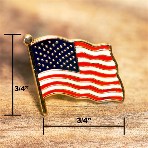 American Flag Pin - Made and Decorated in the USA - Lucky Shot USA