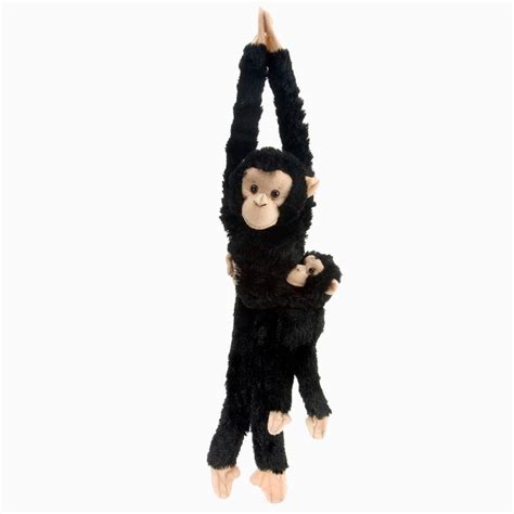 Hanging Chimp Monkey With Baby Soft Toy 0+