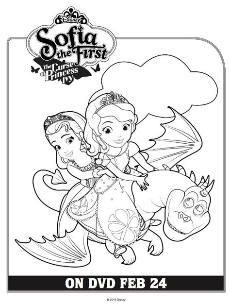 Free Printable Disney Sofia the First Coloring Page | Mama Likes This