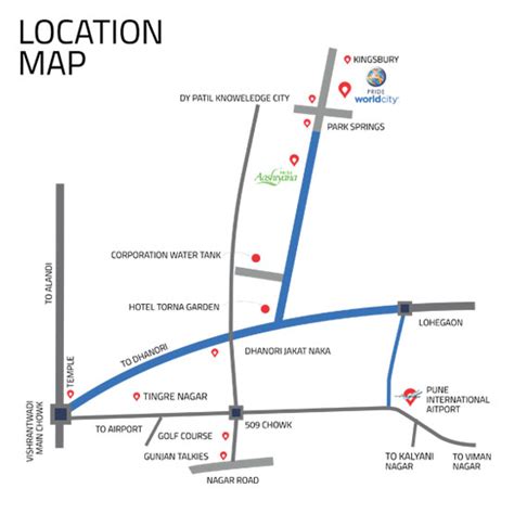 Pride World City Location Map | Charholi, Pune