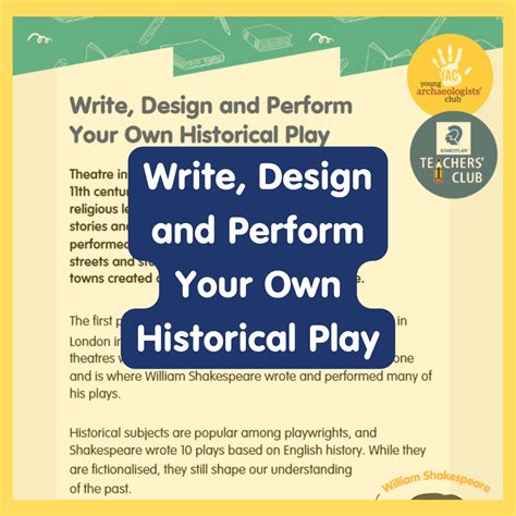 Teachers Club UK :: Write, design and perform your own historical play