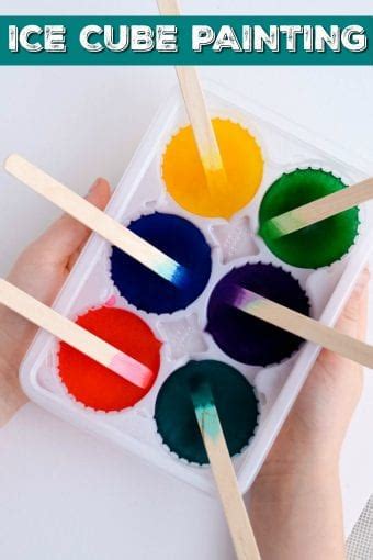 Ice Cube Painting - Juggling Act Mama