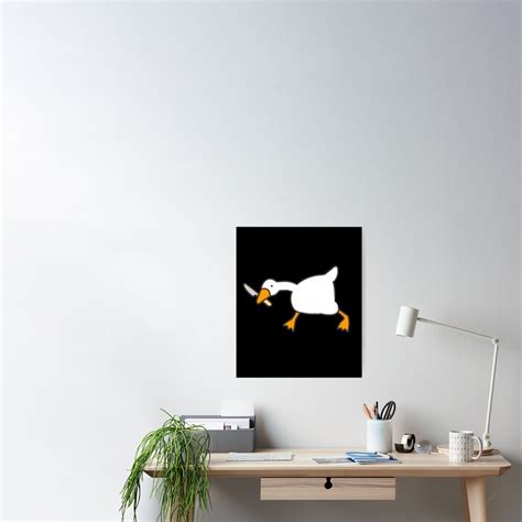 "Goose with Knife | murder goose Funny Meme" Poster for Sale by RedDesigning | Redbubble