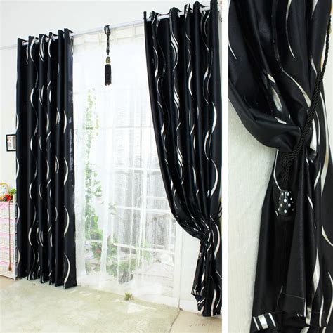 Aliexpress.com : Buy Ls cl 007 modern black and white curtain balcony ...