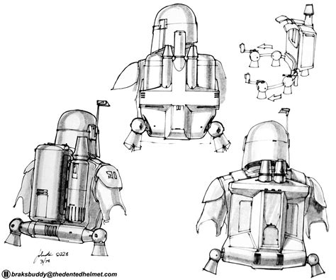 Boba Fett Concept Art by Joe Johnston | Boba Fett Costume and Prop ...