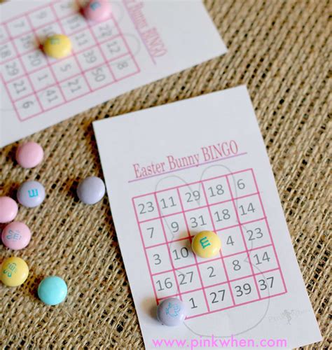 Easter Bunny Bingo Cards {Free Printables} - PinkWhen