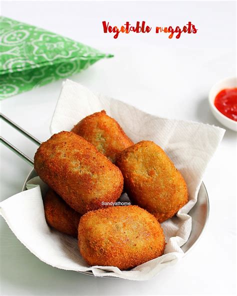 Veg nuggets recipe, Homemade vegetable nuggets - Sandhya's recipes