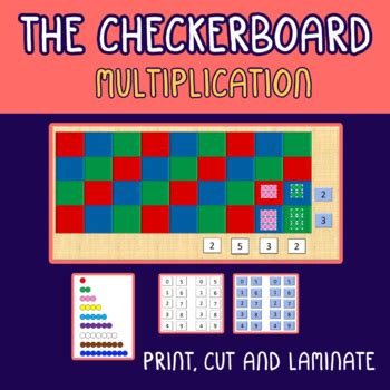 Checkerboard Montessori Multiplication by the MonteStore | TPT