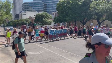 Organizations protest Gov. Greg Abbott's policies outside Texas Capitol ...