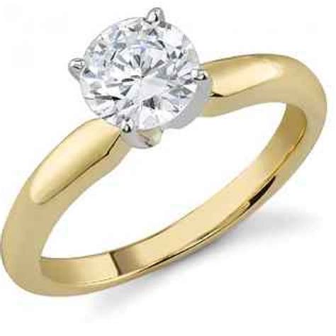 Rings : .5 Carat Diamond Solitaire Ring, G Color, SI1 Clarity,