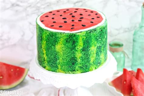 Watermelon Layer Cake - SugarHero