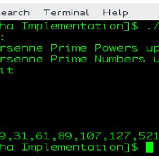 Powers of Mersenne prime numbers | Download Scientific Diagram