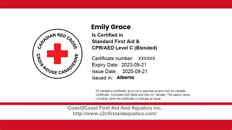 How long is my First Aid certificate valid in Alberta? | Coast2Coast