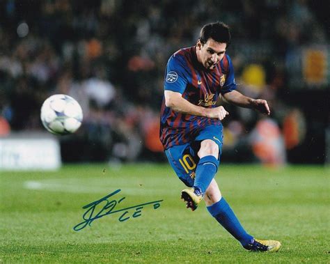 Leo Lionel Messi Signed Autograph 8x10 Photo FC Barcelona Argentina ...