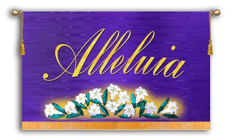 Alleluia Easter banner for your church