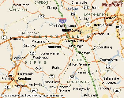 Alburtis, Pennsylvania Area Map & More