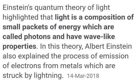 what is quantum theory of light? - Brainly.in