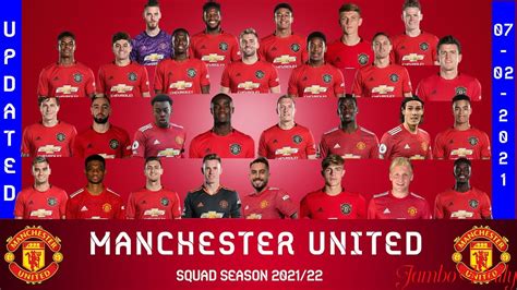 Manchester United Squad 2021/2022 Season. - Jambo Daily