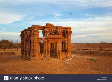 Temple Of Apedemak (lion Temple) Kiosk, Naqa, Northern Sudan. Stock Photo, Royalty Free Image ...