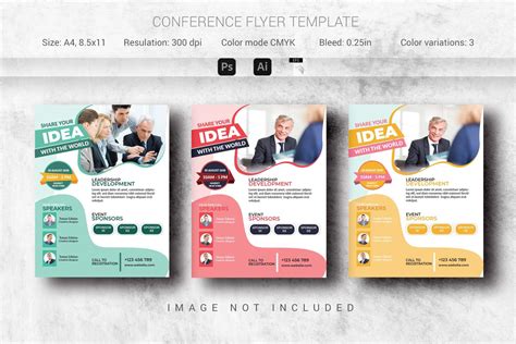 Conference Flyer Template | Illustrator Templates ~ Creative Market