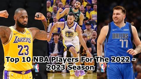 Top 10 NBA Players for the 2022 - 2023 Season - YouTube