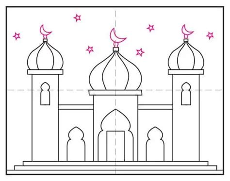 How to Draw a Mosque · Art Projects for Kids