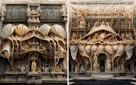 Silk and Stone Converge in Luxurious AI-Generated Baroque Architecture ...