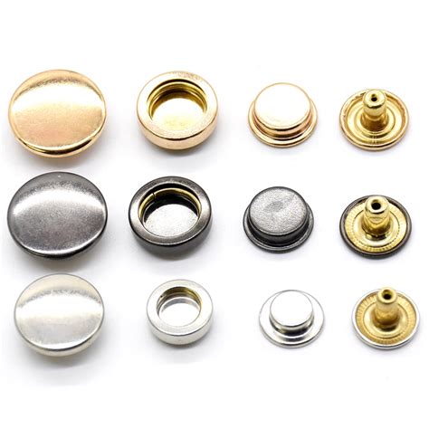 100set brass snap fasteners.Clothing accessories Sewing snaps tools Environmentally Invisible ...