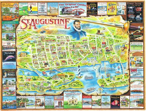 St Augustine Florida Map Of Attractions - Printable Maps