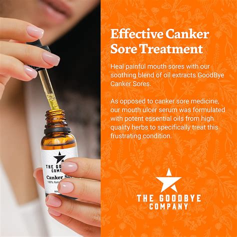 Buy Goodbye Canker Sores - Helpful for Mouth Ulcer Treatment | Effective Essential Oil Serum for ...